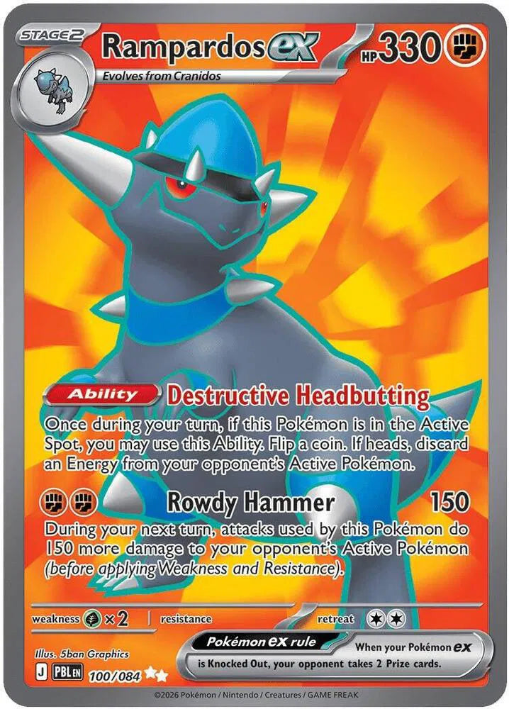 Rampardos ex - 100/084 - Pitch Black