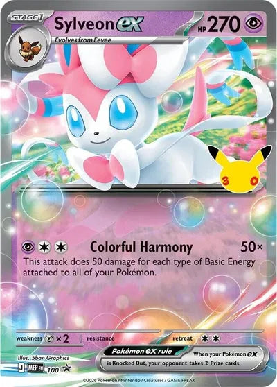 Sylveon ex - 100 - 30th Celebration - Mega Evolution Promos