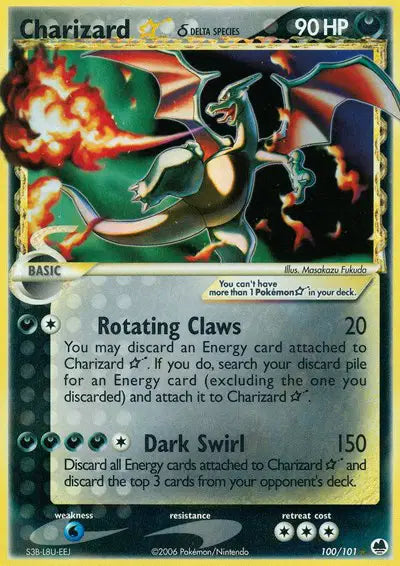 Charizard Gold Star - 100/101 - Ex Dragon Frontiers