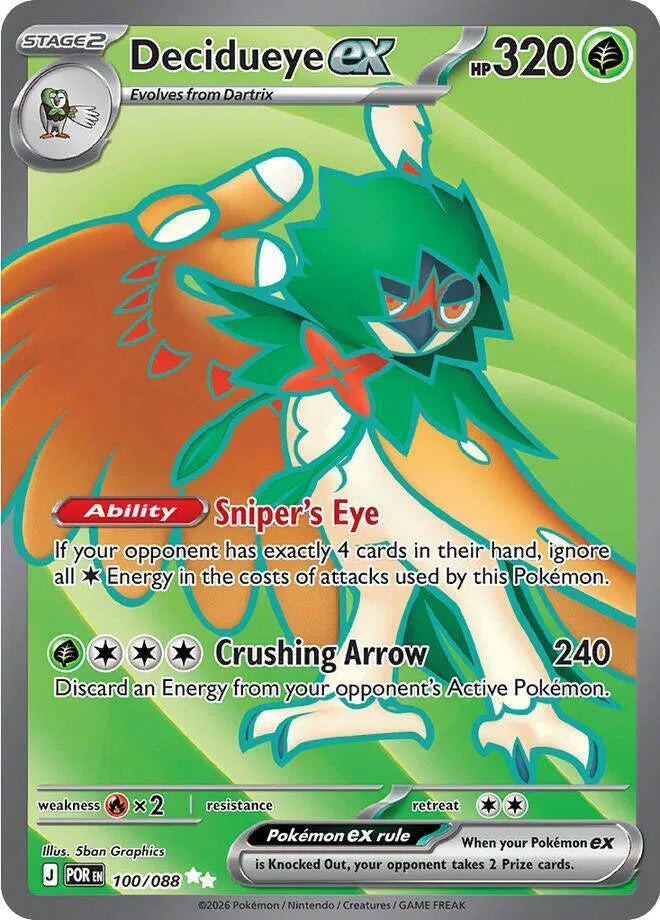 Decidueye ex - 100/088 - Perfect Order