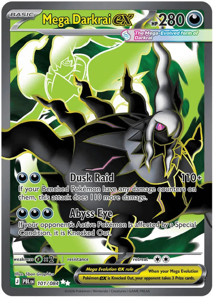 Mega Darkrai ex - 101/084 - Pitch Black