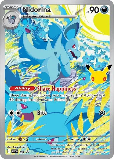 Nidorina - 101 - 30th Celebration - Mega Evolution Promos
