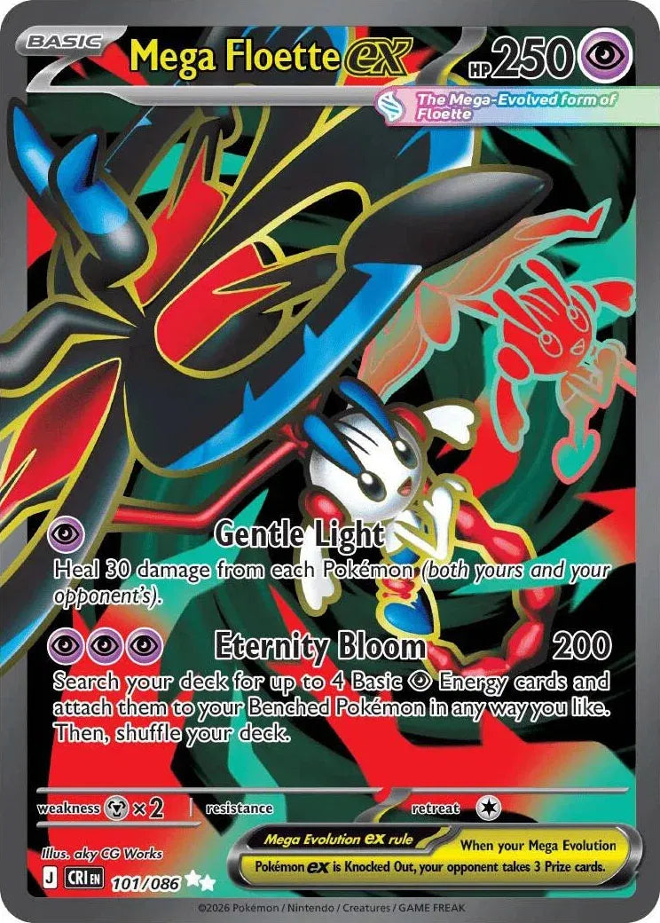 Mega Floette ex - 101/086 - Chaos Rising
