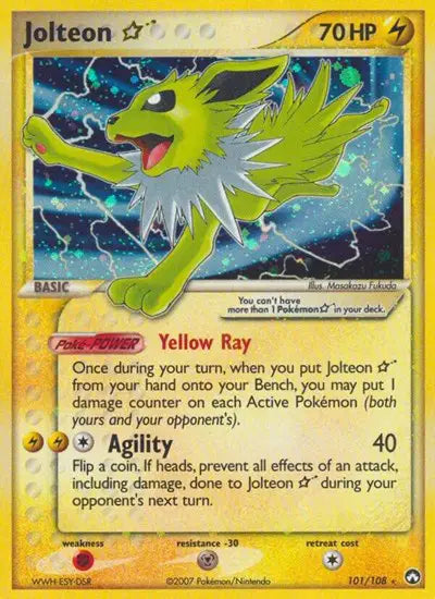 Jolteon Gold Star - 101/108 - Ex Power Keepers