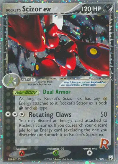 Rocket's Scizor ex - 101/109 - EX Team Rocket Returns