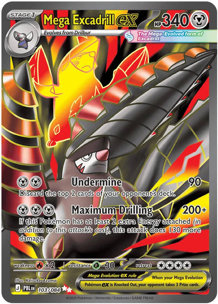 Mega Excadrill ex - 103/084 - Pitch Black