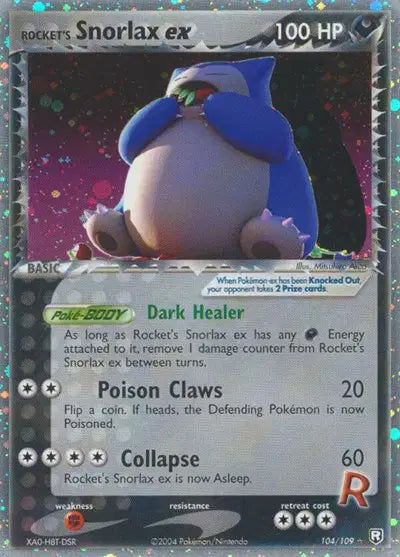 Rocket's Snorlax ex - 104/109 - EX Team Rocket Returns