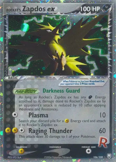 Rocket's Zapdos ex - 106/109 - EX Team Rocket Returns