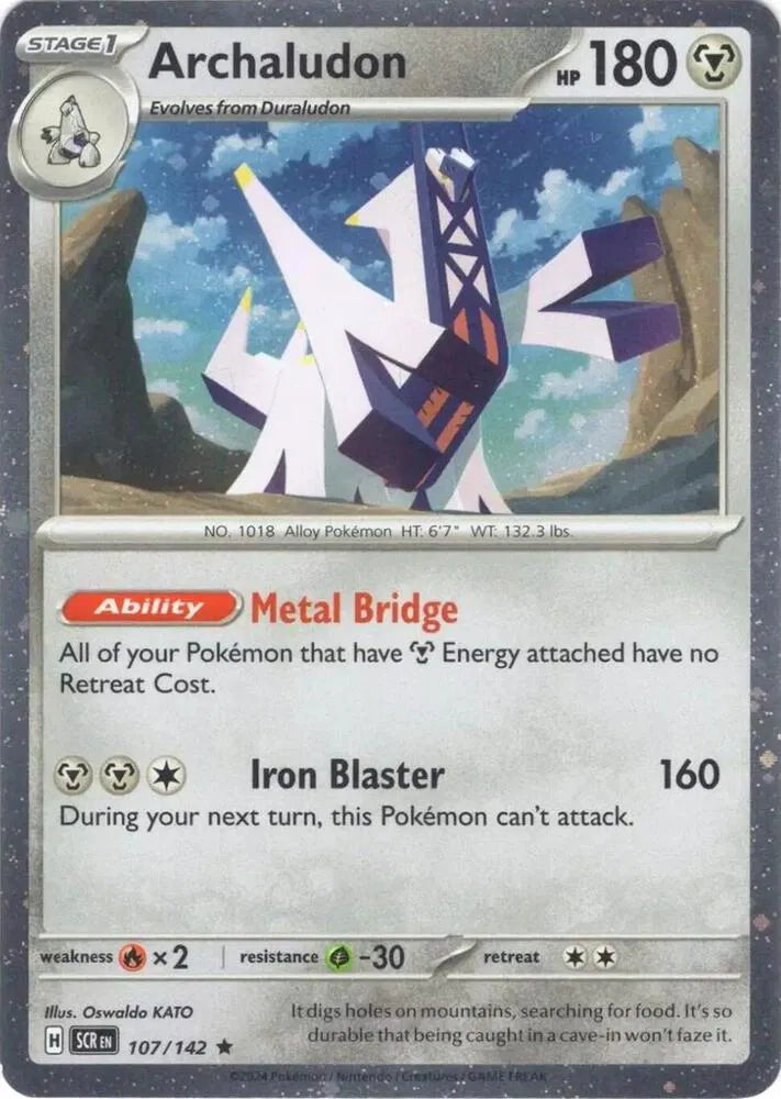Archaludon - 107/142 - Cosmos Holo - Miscellaneous Cards & Products