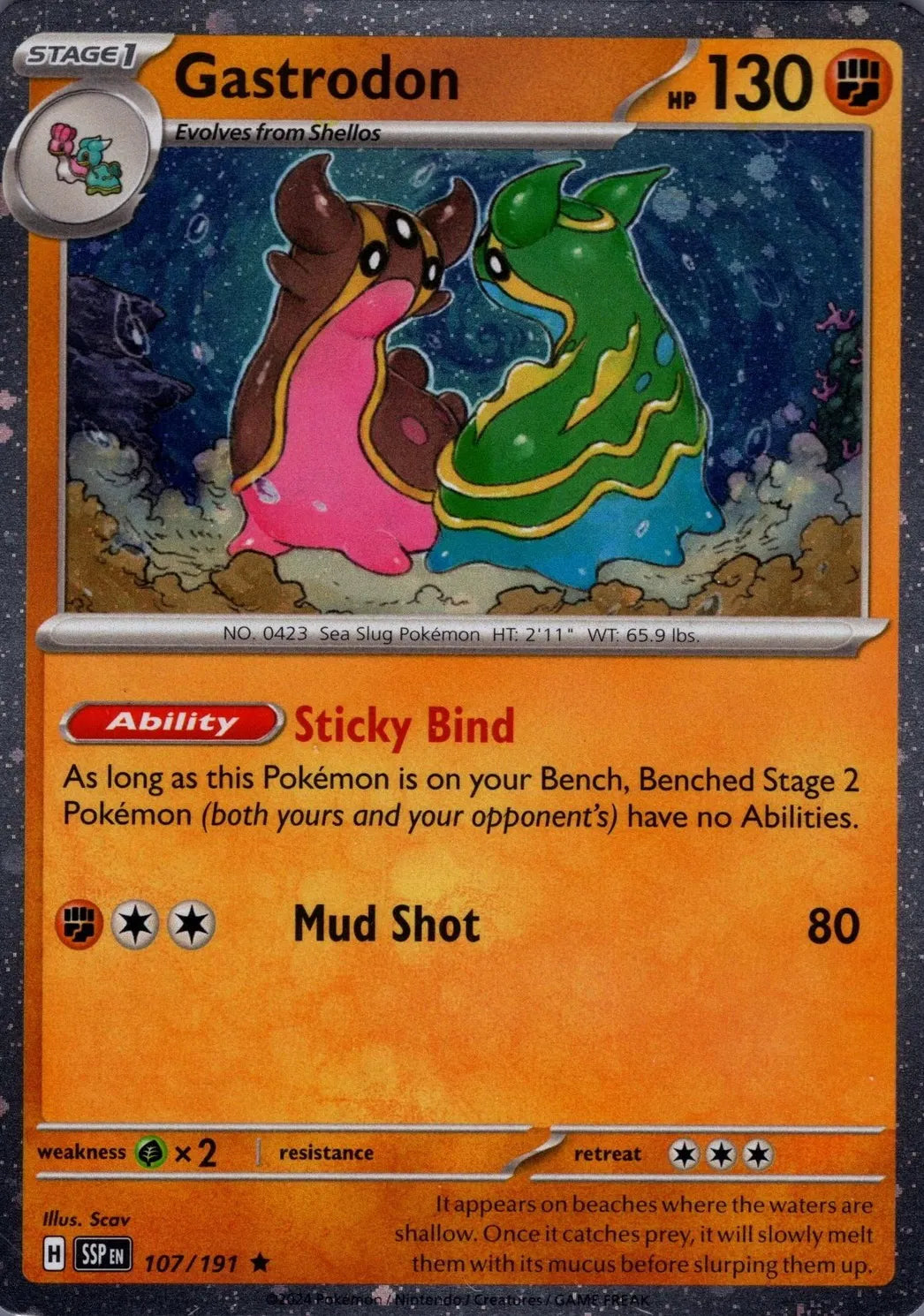 Gastrodon - 107/191 - Cosmos Holo - Miscellaneous Cards & Products