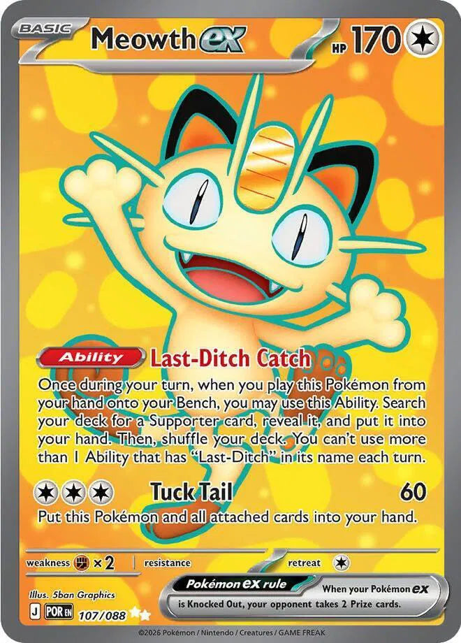 Meowth ex - 107/088 - Perfect Order