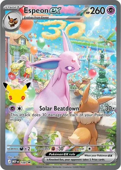 Espeon ex - 108 - 30th Celebration - Mega Evolution Promos