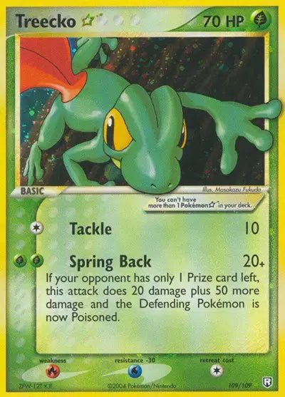 Treecko Gold Star - 109/109 - EX Team Rocket Returns