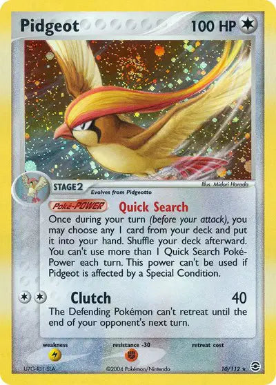 Pidgeot - 10/112 - Ex FireRed & LeafGreen