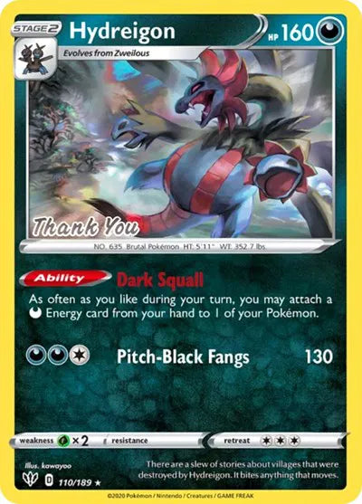 Hydreigon - 110/189 - Thank You - Miscellaneous Cards & Products