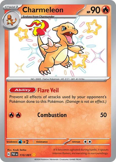 Charmeleon - 110/091 - Paldean Fates