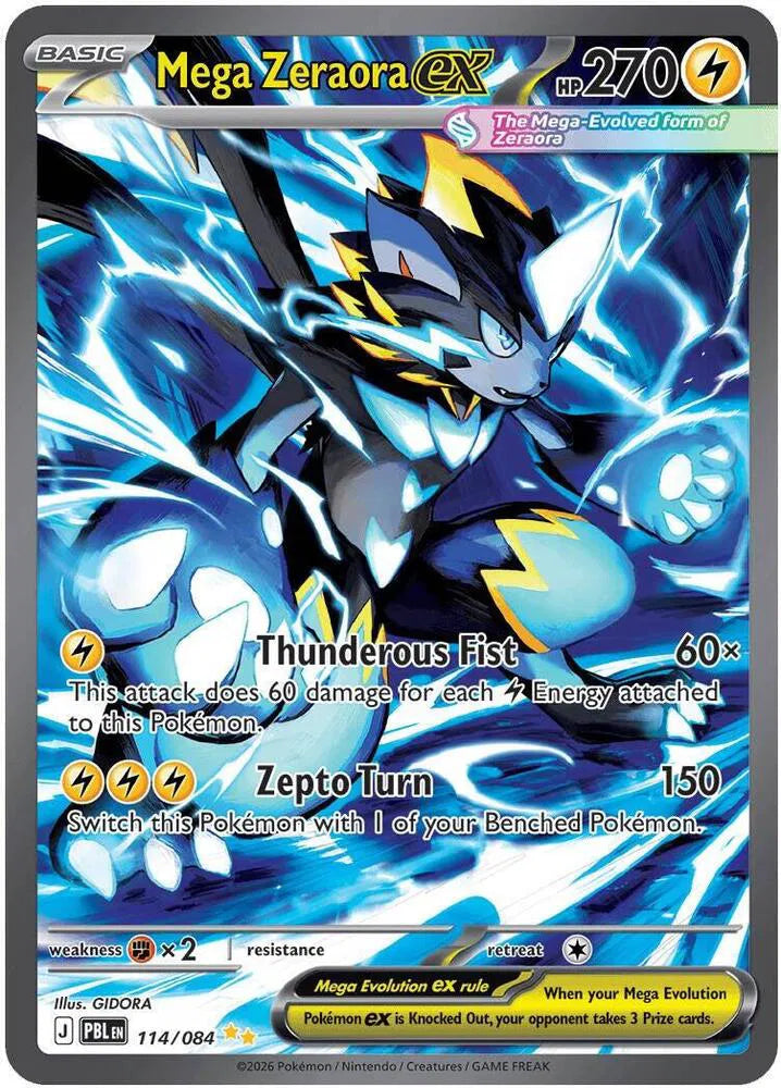 Mega Zeraora ex - 114/084 - Pitch Black