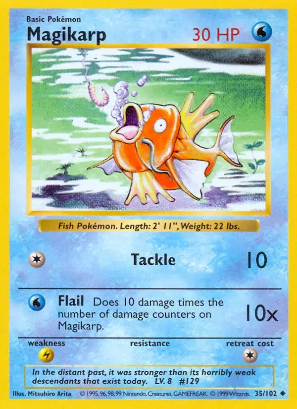 Magikarp - 35/102 - Shadowless - Base Set