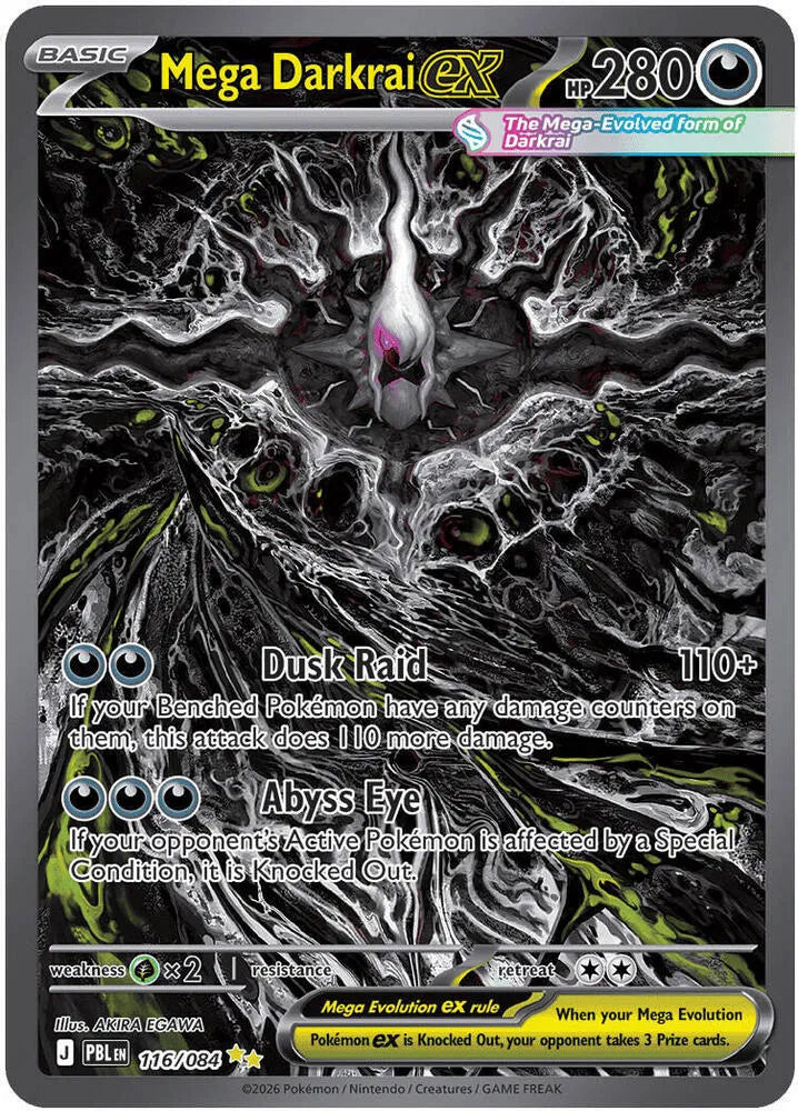 Mega Darkrai ex - 116/084 - Pitch Black