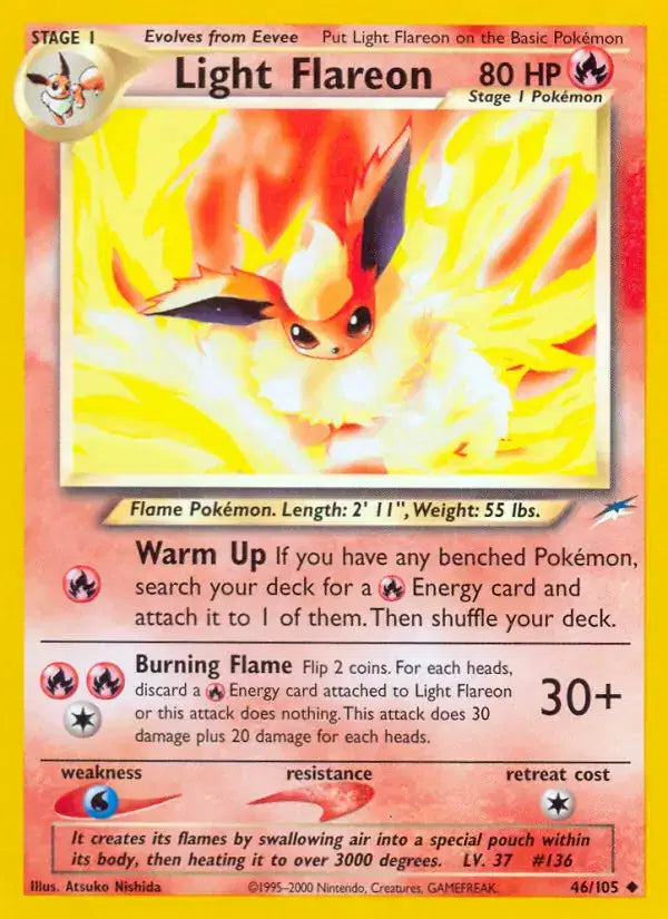 Light Flareon - 46/105 - Neo Destiny