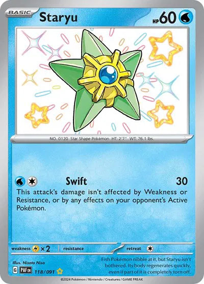 Staryu - 118/091 - Paldean Fates