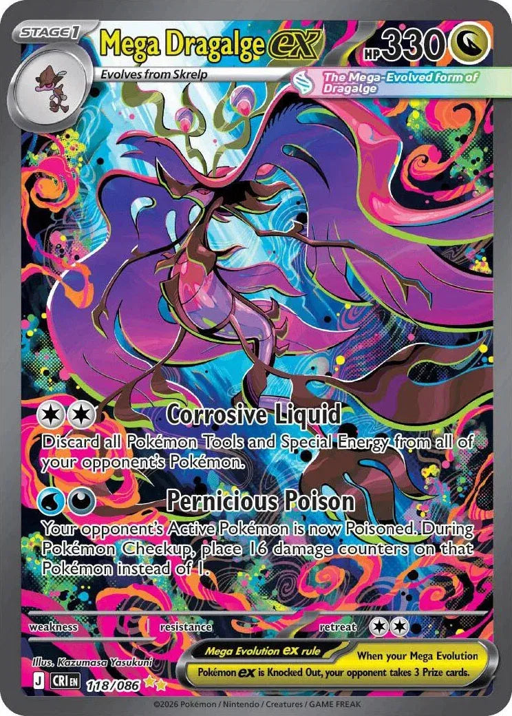 Mega Dragalge ex - 118/086 - Chaos Rising