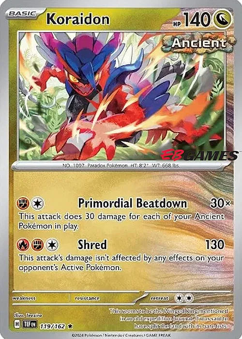 Koraidon - 119/162 - EB Games Promo - Miscellaneous Cards & Products