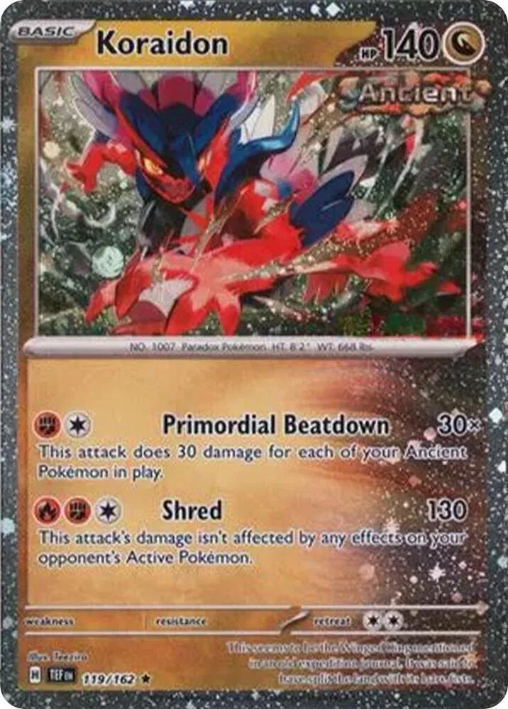 Koraidon - 119/162 - Cosmos Holo - Miscellaneous Cards & Products