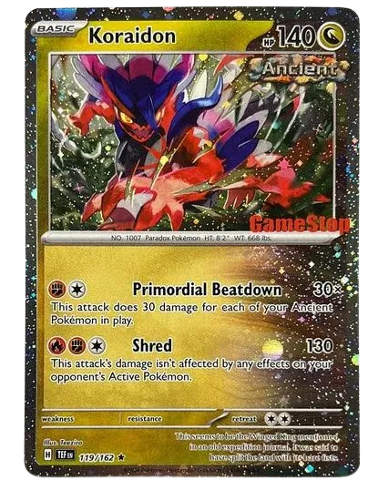 Koraidon - 119/162 - Gamestop Promo - Miscellaneous Cards & Products