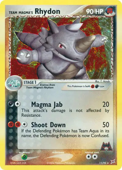 Team Magma's Rhydon - 11/95 - Ex Team Magma vs Team Aqua