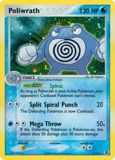 Poliwrath - 11/112 - Ex FireRed & LeafGreen
