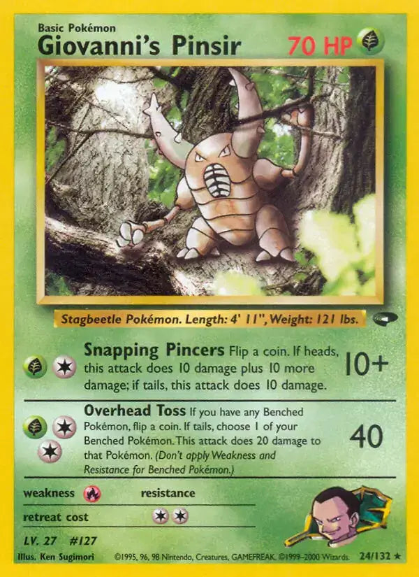 Giovanni's Pinsir - 24/132 - Gym Challenge