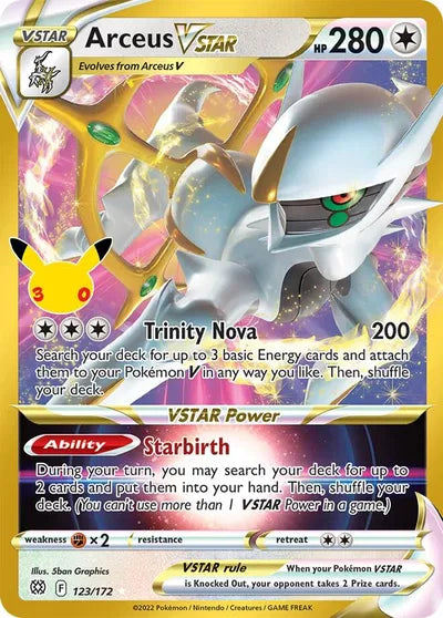 Arceus VSTAR - 123/172 - 30th Celebration - Classic Collection