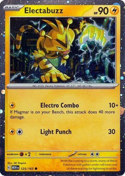 Electabuzz - 125/165 - Cosmos Holo - Miscellaneous Cards & Products