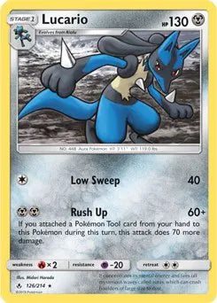 Lucario - 126/214 - SM Unbroken Bonds - Deck Exclusives