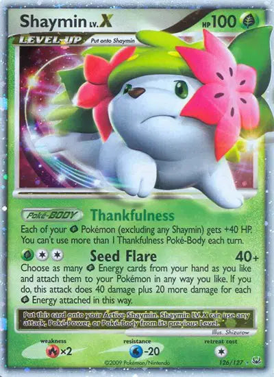 Shaymin Lv.X - 126/127 - Land Forme - Platinum