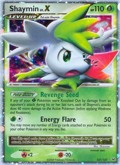 Shaymin Lv.X - 127/127 - Sky Forme - Platinum