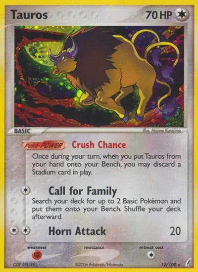 Tauros - 12/100 - Crystal Guardians