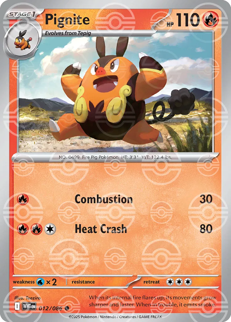 Pignite - 012/086 - White Flare