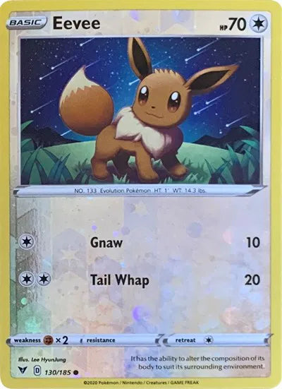 Eevee - 130/185 - Cosmos Holo - Miscellaneous Cards & Products