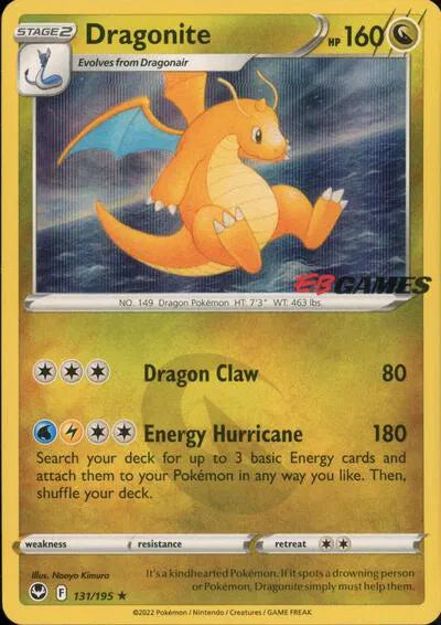 Dragonite - 131/195 - EB Games Exclusive - Miscellaneous Cards & Products