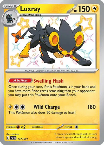 Luxray - 137/091 - Paldean Fates