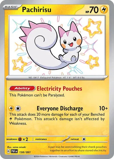 Pachirisu - 138/091 - Paldean Fates