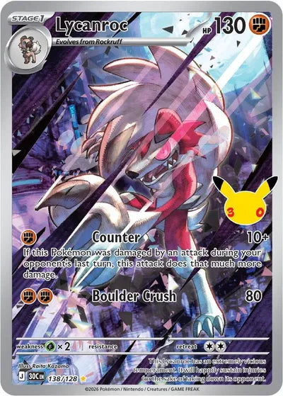 Lycanroc - 138 - 30th Celebration