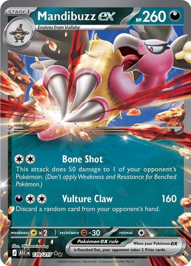Mandibuzz ex - 139/217 - Ascended Heroes