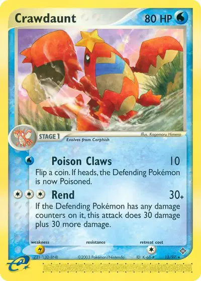 Crawdaunt - 13/97 - Ex Dragon