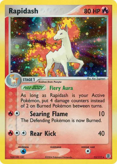 Rapidash - 13/112 - Ex FireRed & LeafGreen
