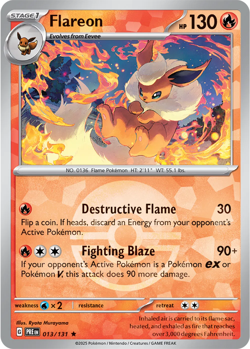 Flareon - 013/131 - Prismatic Evolutions