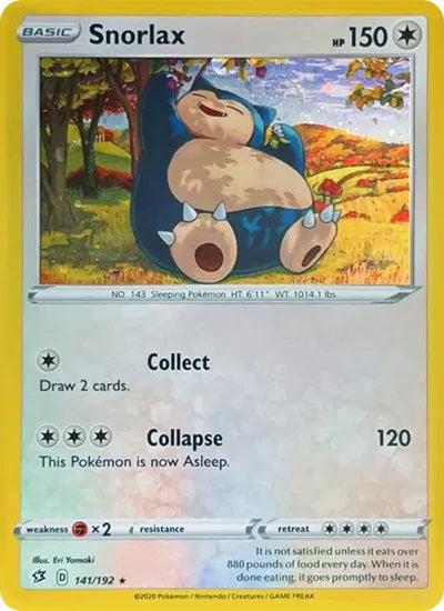 Snorlax - 141/192 - Cosmos Holo - Miscellaneous Cards & Products