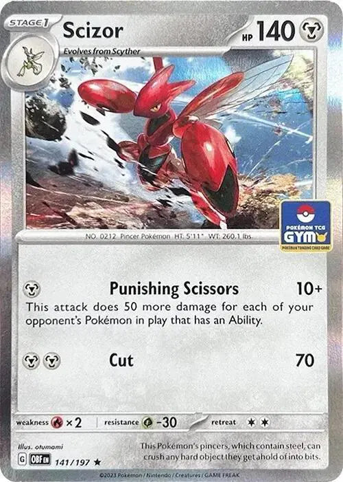 Scizor - 141/197 - Pokemon Gym Promo - Miscellaneous Cards & Products